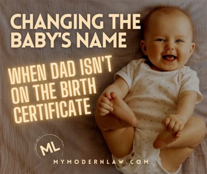 How do I change my child's last name if the father is not on the birth certificate?