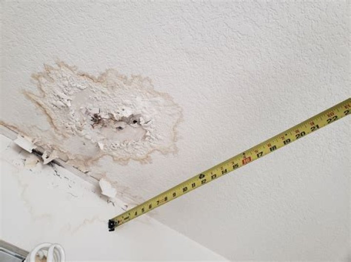 What does drywall water damage look like?